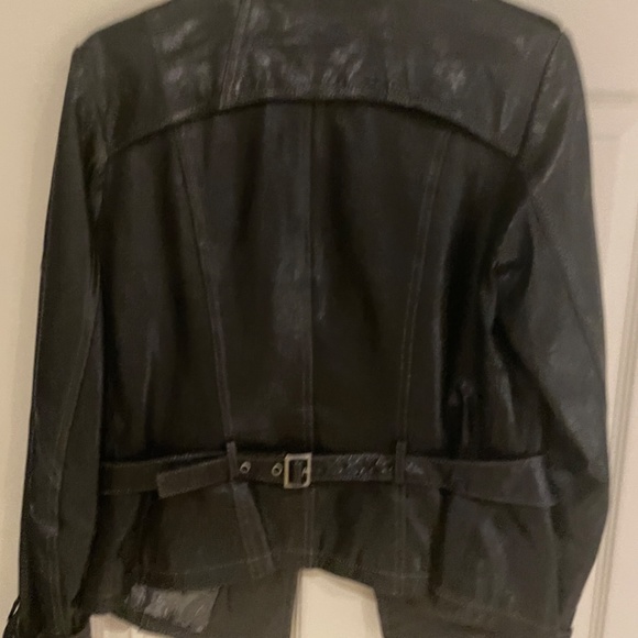 Danier leather moto jacket - women’s small - Picture 2 of 3